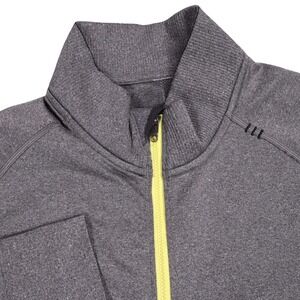 Lululemon Men's Pulse Jacket Heather Gray Full‎ Zip Gym Athletic Fits like Large
